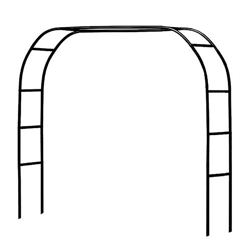 Metall-Pergola-Laube, 2,5 m breit x 1,8 m hoch oder 1,8 m breit x 2,9 m hoch, frei montierbar, 2 Größen, für verschiedene Kletterpflanzen, Hochzeit, Garten, Bogen, Brautparty, Dekoration, breite Laube von LeJoy Garden