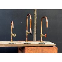 Kaltwasserhahn Aus Kupfer, Badezimmerhahn, Küchenhahn, Außenhahn, Selbstgemachter Hahn, Handgefertigter Hahn von LeLabdePiero