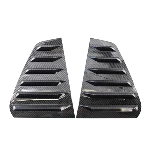 LeLeD Auto Heckscheibe Dreieck Fensterläden Dekoration Abdeckung Aufkleber Schutz Teile Für VW Golf 7 Golf 7.5 MK7/7.5 GTI GTD R Models,Außen Zubehör,A-Carbon Fiber von LeLeD