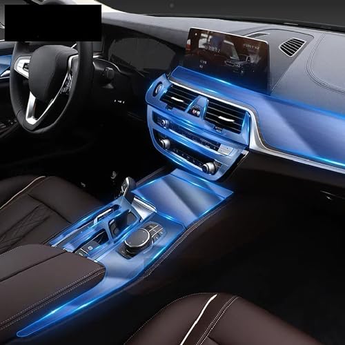 LeLeD TPU transparente Folie für BMW G30 G31 Serie 5 2018 2019 2020 2021 2022 2023,Auto Innen Aufkleber Mittel Konsole Ausrüstung Navigation Armaturen Brett von LeLeD