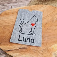 Heimtierausweis - Impfpass Wunschname Personalisiert Katze Heimtierausweis - Impfpass Wunschname Personalisiert Katze von LeLynsKreativwelt