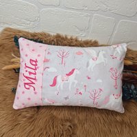 Kissen Mit Wunschnamen - Einhorn Geschenk Zur Geburt Rosa Kissen Mit Wunschnamen - Einhorn Geschenk Zur Geburt Rosa von LeLynsKreativwelt