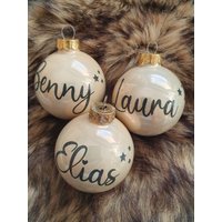 Personalisierte Christbaumkugel von LeMasZwergenwelt