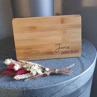 Personalisiertes Brettchen Holzbrettchen Bambus Frühstücksbrettchen Mit Wunschname Großer Kleiner Bruder Große Kleine Schwester von LeMasZwergenwelt