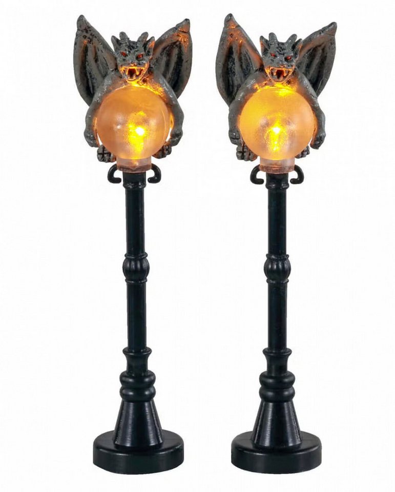 LeMax Dekofigur Gargoyle Lamp Post 2er Set - Lemax Spooky Town LeMax Dekofigur Gargoyle Lamp Post 2er Set - Lemax Spooky Town von LeMax