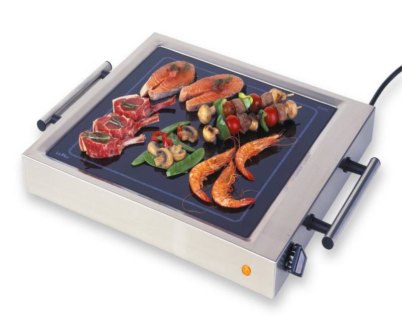 LeMax Elektrogrill LC-500, 2300,00 W, Made in Germany, Zubereitung ohne Kochgeschirr von LeMax