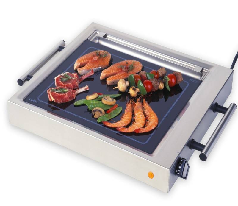 LeMax Elektrogrill LC-700, 2300,00 W, Made in Germany, Zubereitung ohne Kochgeschirr von LeMax