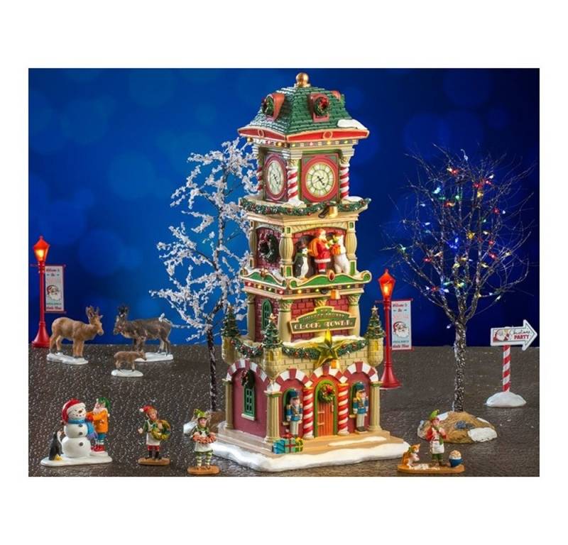 LeMax Winterlandschaft LEMAX 56673 - The Village Square Clock Tower Set LeMax Winterlandschaft LEMAX 56673 - The Village Square Clock Tower Set von LeMax