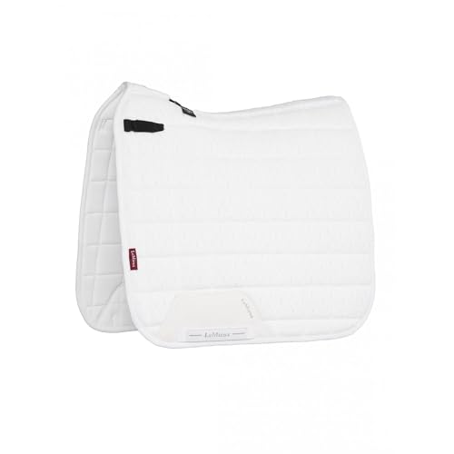 LeMieux 3D Mesh Self-Cool Dressurquadrat - Flexibler Netzrücken - Feel Cool Futter - Weiß - Small/Medium von LeMieux