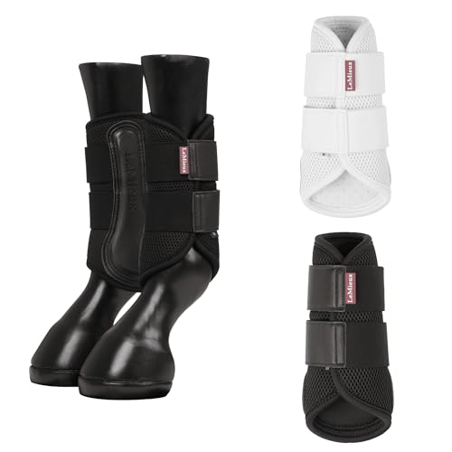 LeMieux Netz-Bürstenstiefel, robust, langlebig, passend für vorne oder hinten, Weiß, Größe XL von LeMieux