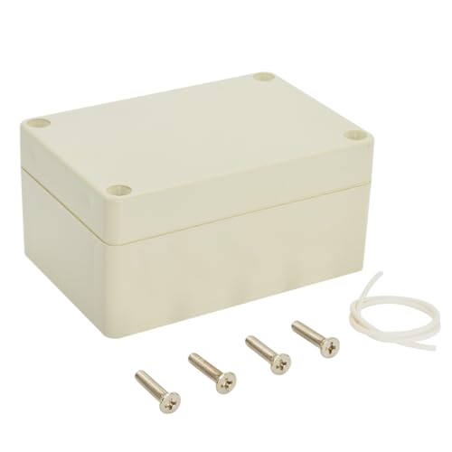 LeMotech IP65 Abzweigdose aus ABS Kunststoff - Wasserdicht & staubdicht - Universales Elektrogehäuse für Innen-/Außenbereich (100x68x50mm) - Hellgrau von LeMotech