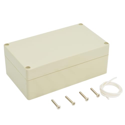 LeMotech IP65 Abzweigdose aus ABS Kunststoff - Wasserdicht & staubdicht - Universales Elektrogehäuse für Innen-/Außenbereich (158x90x60mm) - Hellgrau von LeMotech