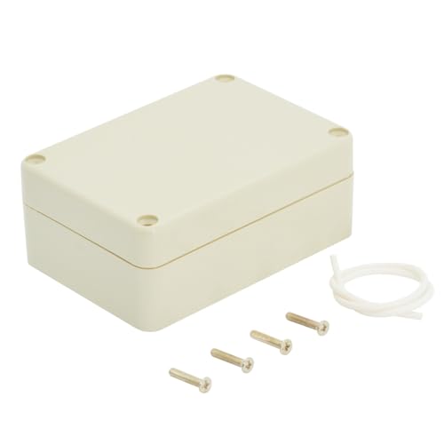 LeMotech IP65 Abzweigdose aus ABS Kunststoff - Wasserdicht & staubdicht - Universales Elektrogehäuse für Innen-/Außenbereich (83x58x33mm) - Hellgrau von LeMotech