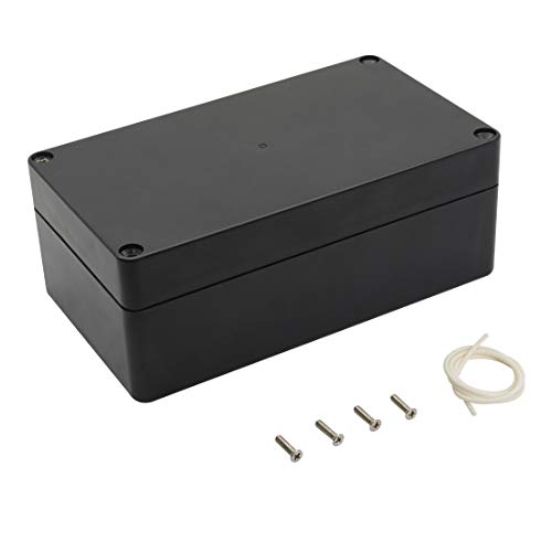 LeMotech Projekt Box ABS Kunststoff Verteilerkasten IP65 Wasserdicht Elektrische Boxen Universal Gehäuse Schwarz Außengröße 158x90x60mm(1 Stück) von LeMotech