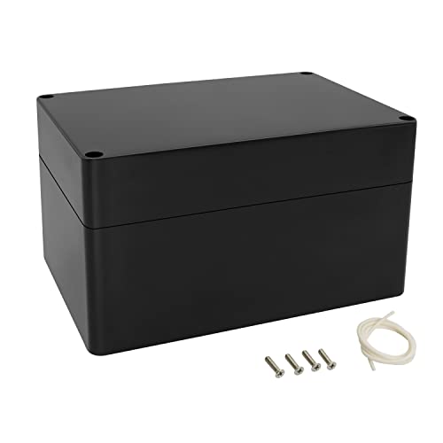 LeMotech Projekt Box ABS Kunststoff Verteilerkasten IP65 Wasserdicht Elektrische Boxen Universal Gehäuse Schwarz Außengröße 160x110x90mm(1 Stück) von LeMotech