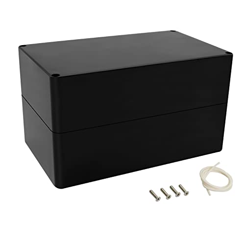 LeMotech Projekt Box ABS Kunststoff Verteilerkasten IP65 Wasserdicht Elektrische Boxen Universal Gehäuse Schwarz Außengröße 200x120x113mm(1 Stück) von LeMotech