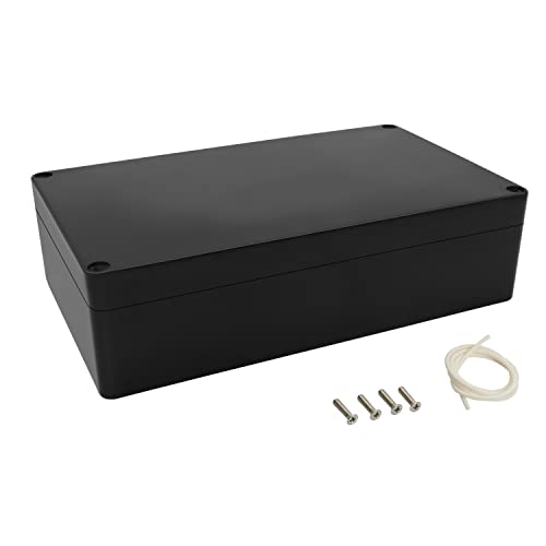 LeMotech Projekt Box ABS Kunststoff Verteilerkasten IP65 Wasserdicht Elektrische Boxen Universal Gehäuse Schwarz Außengröße 200x120x56mm(1 Stück) von LeMotech
