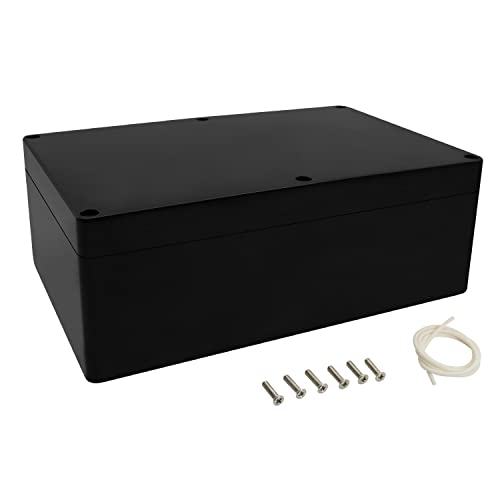 LeMotech Projekt Box ABS Kunststoff Verteilerkasten IP65 Wasserdicht Elektrische Boxen Universal Gehäuse Schwarz Außengröße 230x150x85mm(1 Stück) von LeMotech