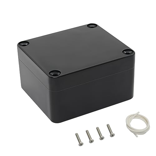 LeMotech Projekt Box ABS Kunststoff Verteilerkasten IP65 Wasserdicht Elektrische Boxen Universal Gehäuse Schwarz Außengröße 63x58x35mm(1 Stück) von LeMotech