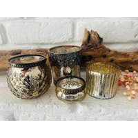 Advent Teelichthalter Kerzenhalter Adventskranz Konvolut 4 Tlg Set Franske Skandi Hygge von LePetitVillageDE