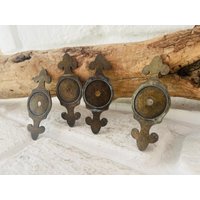 Frankreich 4 Tlg Set Bezaubernde Schublade Beschläge Messing Truhe von LePetitVillageDE