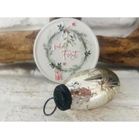 Frankreich Uralte Deko Kugel Christbaumkugel Bauernsilber Rost Franske Shabby Frankreich Uralte Deko Kugel Christbaumkugel Bauernsilber Rost Franske Shabby von LePetitVillageDE