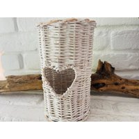 Frankreich Wunderschöner Besteckkorb Aufbewahrung Korb Utensilo Weidengeflecht Korbgeflecht Rattan Weiß Landhaus Frankreich Wunderschöner Besteckkorb Aufbewahrung Korb Utensilo Weidengeflecht Korbgeflecht Rattan Weiß Landhaus von LePetitVillageDE