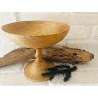 Frankreichshabby Bezaubernde Fußschale Obstschale Anbietschaleholz von LePetitVillageDE