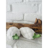 Holland2 Süße Deko Zapfen Keramik Weiß Franske Shabby von LePetitVillageDE