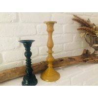 Holland2 Tlg Set Kerzenhalter Emaille Kerzenständer Kerzenleuchter Herbst Franske Landhaus von LePetitVillageDE