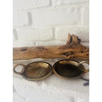 Skandi 2 Tlg Set Kerzenständer Kerzenhalter Kerzenleuchter Kammerleuchter Messing Hygge Landhaus Skandi 2 Tlg Set Kerzenständer Kerzenhalter Kerzenleuchter Kammerleuchter Messing Hygge Landhaus von LePetitVillageDE