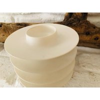 Skandi 4 Tlg Set Eierbecher Torben Ørskov Denmark Melamin Weiß Hygge 70Er Midcentury von LePetitVillageDE
