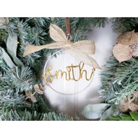 Benutzerdefinierte Name Draht Ornament Jute Band Wildleder Lederband Kugel Rustikale Moderne Personalisierte Weihnachtsbaum Urlaub Erste Geschenk Benutzerdefinierte Name Draht Ornament Jute Band Wildleder Lederband Kugel Rustikale Moderne Personalisierte Weihnachtsbaum Urlaub Erste Geschenk von LeRusticChic