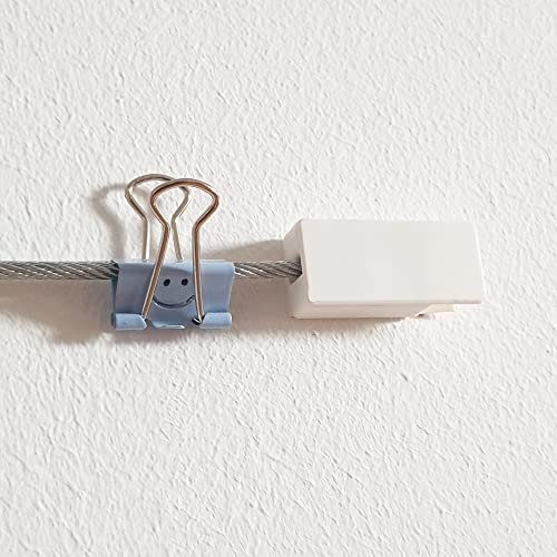 LeTOMA Adapter um Fotoseile zu Kleben statt zu Hämmern - Hält auf Allen Wänden und glatten Flächen wie Fenstern, Türen und Schränken - Rückstandslos ohne Schäden Wieder entfernbar - 2 Stück von LeTOMA