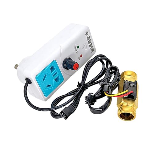 LeTkingok 220V Niedertemperatur Druckerhöhungspumpe für den Haushalt, Automatischer Wasserdurchflussregler, 750W Turbinendurchflussmesser (4-fach) von LeTkingok