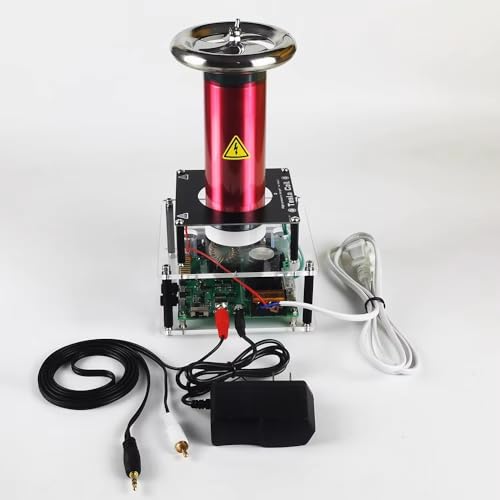LeTkingok Desktop Festkörper Teslaspule, 10CM Lichtbogen Musikblitzgenerator, Gebrauchsfertige Mini Teslaspule LeTkingok Desktop Festkörper Teslaspule, 10CM Lichtbogen Musikblitzgenerator, Gebrauchsfertige Mini Teslaspule von LeTkingok
