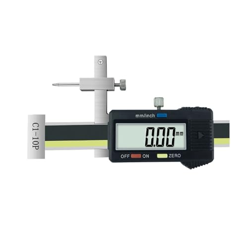 LeTkingok Elektronisches Oberflächendifferenzmessgerät mit Digitaler Anzeige, 10-50MM Höhen und Stufenmessgerät für Kraftfahrzeuge (0-15mm) von LeTkingok