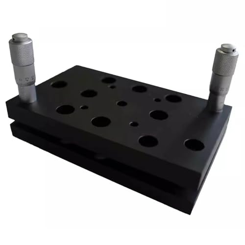 LeTkingok Hochpräziser Optischer Manueller Zweiachsen Neigetisch, ±5° Feineinstellung Tischmikrometergesteuert 0,6KG von LeTkingok