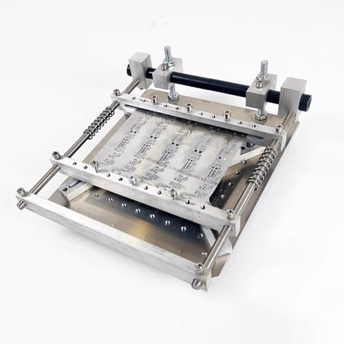 LeTkingok PCB Schablonen Lötpastendrucktisch, Manueller Tisch Lötpastendrucker für die SMT Montage von LeTkingok