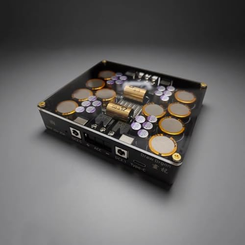 LeTkingok V2-HIFI High Fidelity Linear Power Supply Conditioner/Purifier für Audio, 12V/5V Multi-Interface DC2.1/2.5, Terminals, Typ-C von LeTkingok