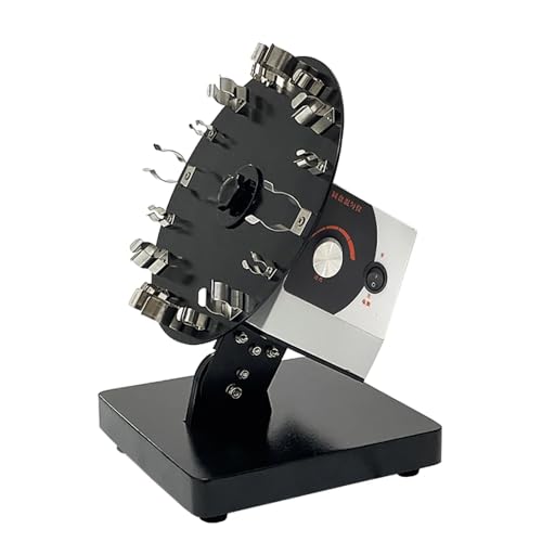 LeTkingok Vortex Mixer mit Rotierender Plattform für Labore, 50/15/5ml Röhrchen, Schüttler, Einstellbare Geschwindigkeit 20-80U/Min Zum Mischen und Extrahieren von LeTkingok