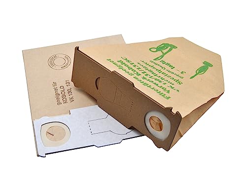 LeaBen 20 Staubsaugerbeutel kompatibel mit Vorwerk Kobold 130, 131 und SC-Modelle, CO₂ und Plastikfreie Verpackung von LeaBen