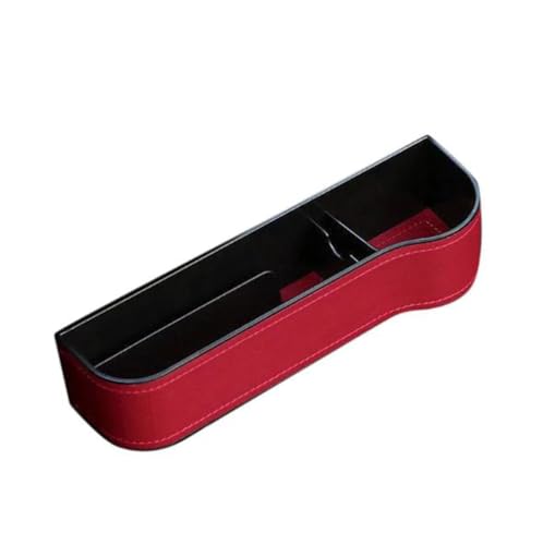 1PC Autositz Lücken Organizer für Hyundai Kona Ⅱ SUV 2020 2021 2022 2023 2024+, Multifunktionale Autositz Veranstalter Vordersitz Lückenfüller für Handys ZubehöR,D Red-Co-Pilot von LeaHY