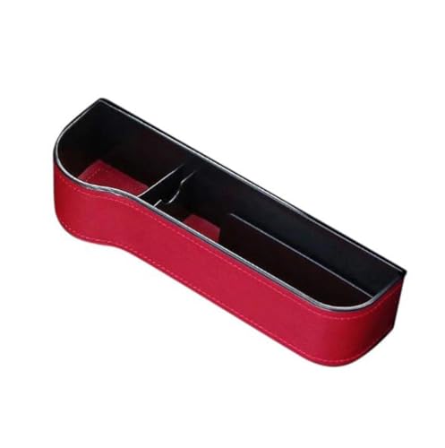 1PC Autositz Lücken Organizer für Hyundai Kona Ⅱ SUV 2020 2021 2022 2023 2024+, Multifunktionale Autositz Veranstalter Vordersitz Lückenfüller für Handys ZubehöR,D Red-Main Driver von LeaHY