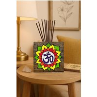 Handbemalter Om-Übertopf Rustikaler Yoga-Übertopf Handbemalter Om-Übertopf Rustikaler Yoga-Übertopf von LeaJoelleHandmade