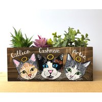 Übertopf Mit Gravur Individuell Angefertigtes Haustier Portrait Übertopf Mit Gravur Individuell Angefertigtes Haustier Portrait von LeaJoelleHandmade