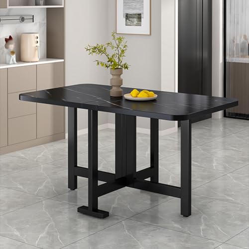 Leaceuv Esstisch Klappbar,Klapptisch Küche,Küchentisch für 4-6 Personen,Esstische Platzsparend,Mobiler Essen Tisch mit Rollen,Klappbarer Esszimmertisch für Kleine Räume(Nero,140x80cm/55.1x31.4in) Leaceuv Esstisch Klappbar,Klapptisch Küche,Küchentisch für 4-6 Personen,Esstische Platzsparend,Mobiler Essen Tisch mit Rollen,Klappbarer Esszimmertisch für Kleine Räume(Nero,140x80cm/55.1x31.4in) von Leaceuv