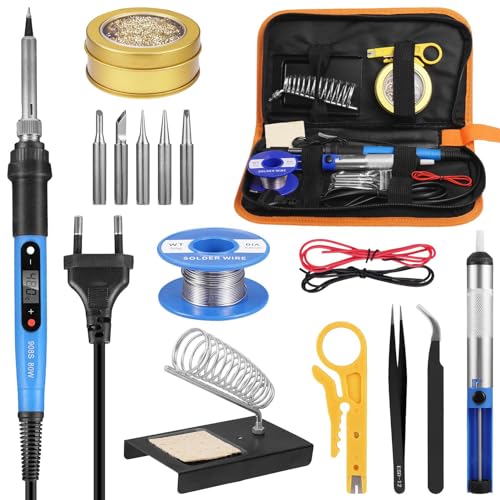 16-teiliges Set In Blau Lötkolben Set Soldering Iron Lötset Digitale Lötstation Temperatur Regelbar 80W 16-teiliges Set In Blau Lötkolben Set Soldering Iron Lötset Digitale Lötstation Temperatur Regelbar 80W von LeadGoods