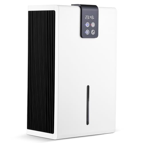 Luftentfeuchter Elektrisch 2.8L Entfeuchter mit Automatische Abschaltung, Tragbarer Raumentfeuchter Leiser Schlafmodus, 7-Farben-LED-Licht, Dehumidifier for home, Keller, Gegen Feuchtigkeit von LeadGoods