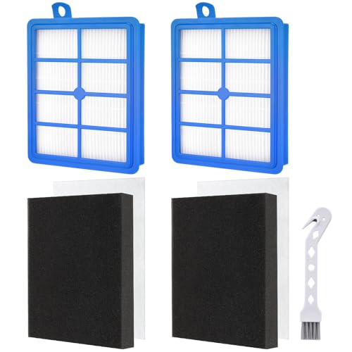 Ersatzfilter für AEG AUSK11 Performance Kit LX7 LX8 Allergy Plus EF129 für AEG Electrolux Tornado Volta Staubsauger LX7-2-ÖKOX LX7-2-CR-A LX7-2-FFP LX8-2-ÖKO Filter für Philips FC8038/01 FC9150 von Leadaybetter
